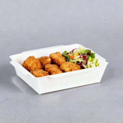 GD White Paper Takeaway Boxes To Go Food Containers